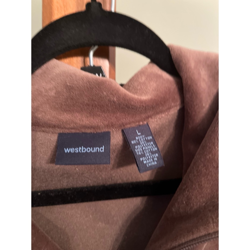 Westbound Brown Velour Women's Set size large - Picture 5 of 8
